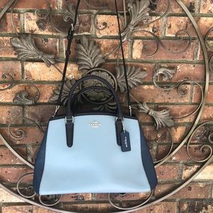 Coach tri color satchel